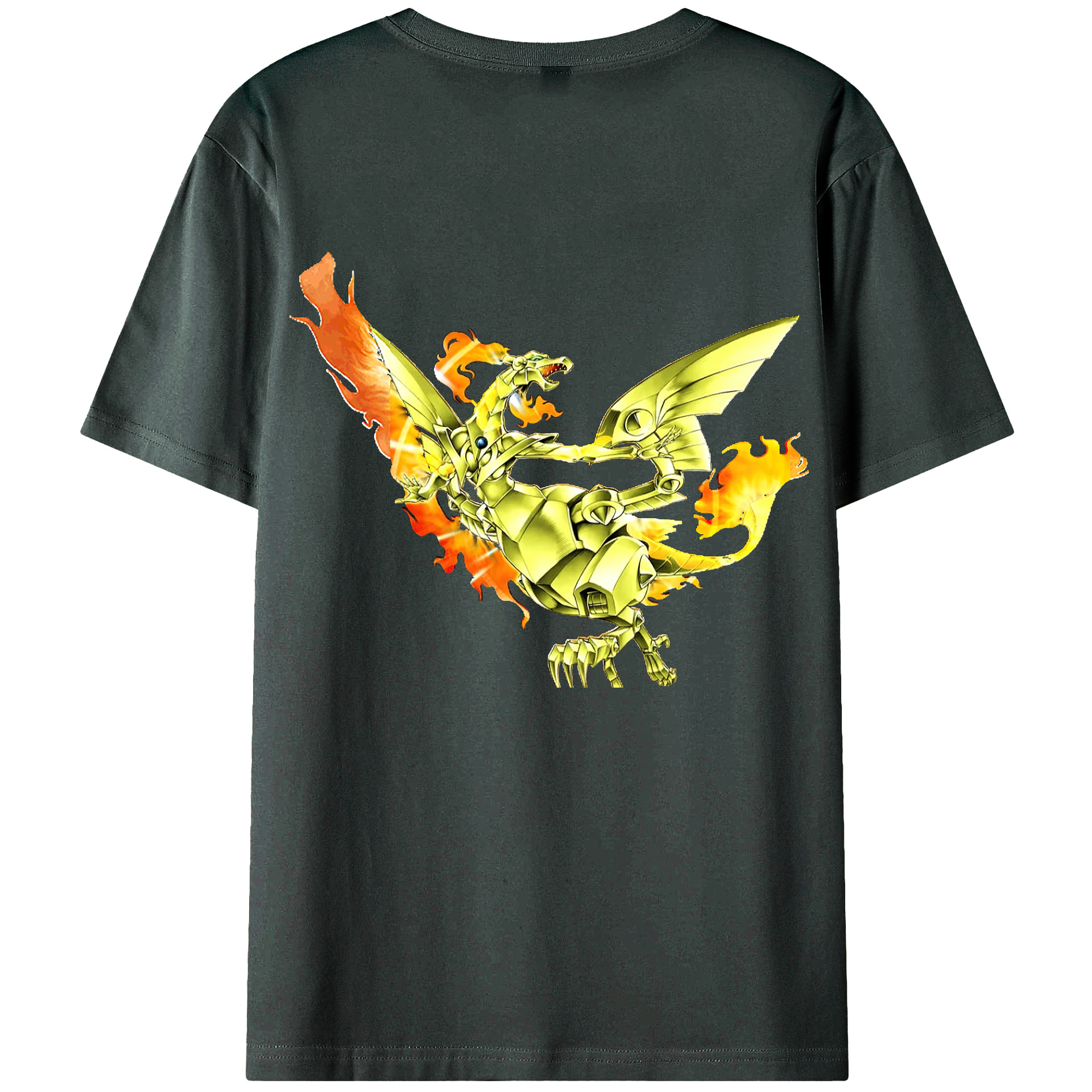 （画像用） 遊☆戯☆王 Yu-Gi-Oh! 綿100％ メンズ半袖Tシャツ（バックプリント） 通気性